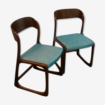 Pair of chairs Baumann sled