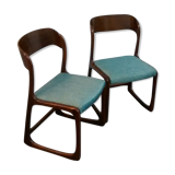 Pair of chairs Baumann sled