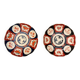 Pair of Imari porcelain plates, Japan, late 19th - early 20th century.