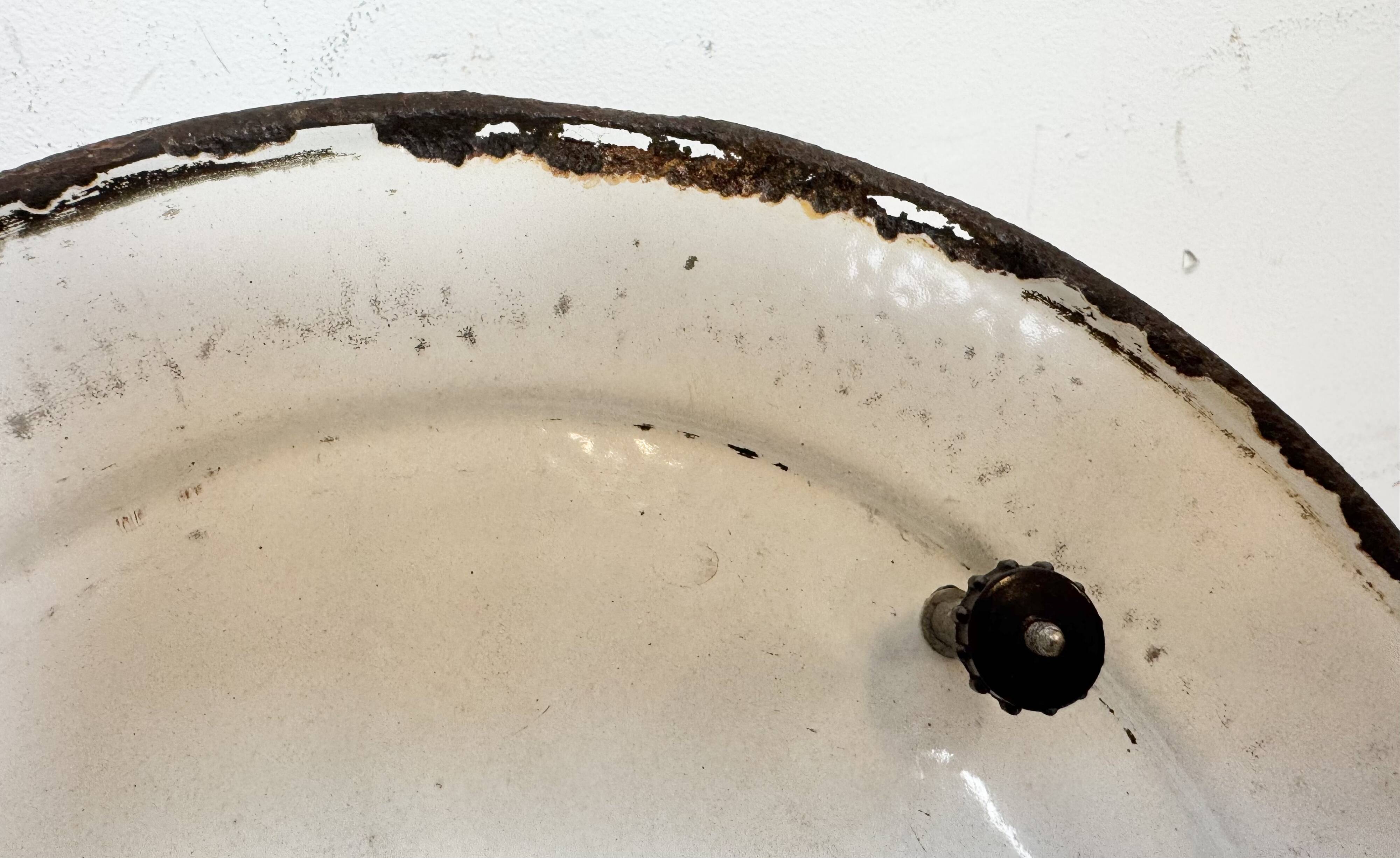 Industrial Green Enamel Cage Pendant Light, 1960s