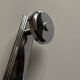 chrome Art Deco bathroom coat hook 57cm