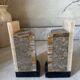 Art Deco pair of onyx bookends