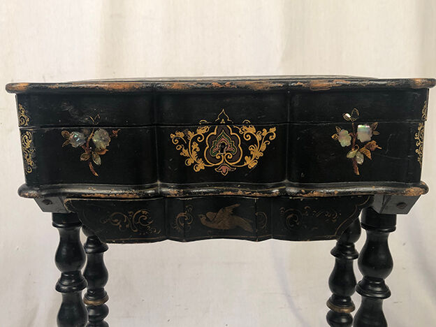 Napoleon III worker in blackened wood gilded