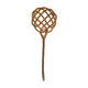 Vintage rattan carpet beater-1950s