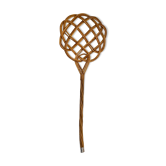Vintage rattan carpet beater-1950s