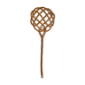 Vintage rattan carpet beater-1950s