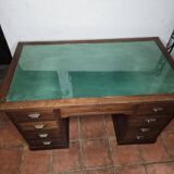 Solid oak minister's desk