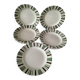 8 assiettes plates vintage Sarreguemines Digoin modèle 5329