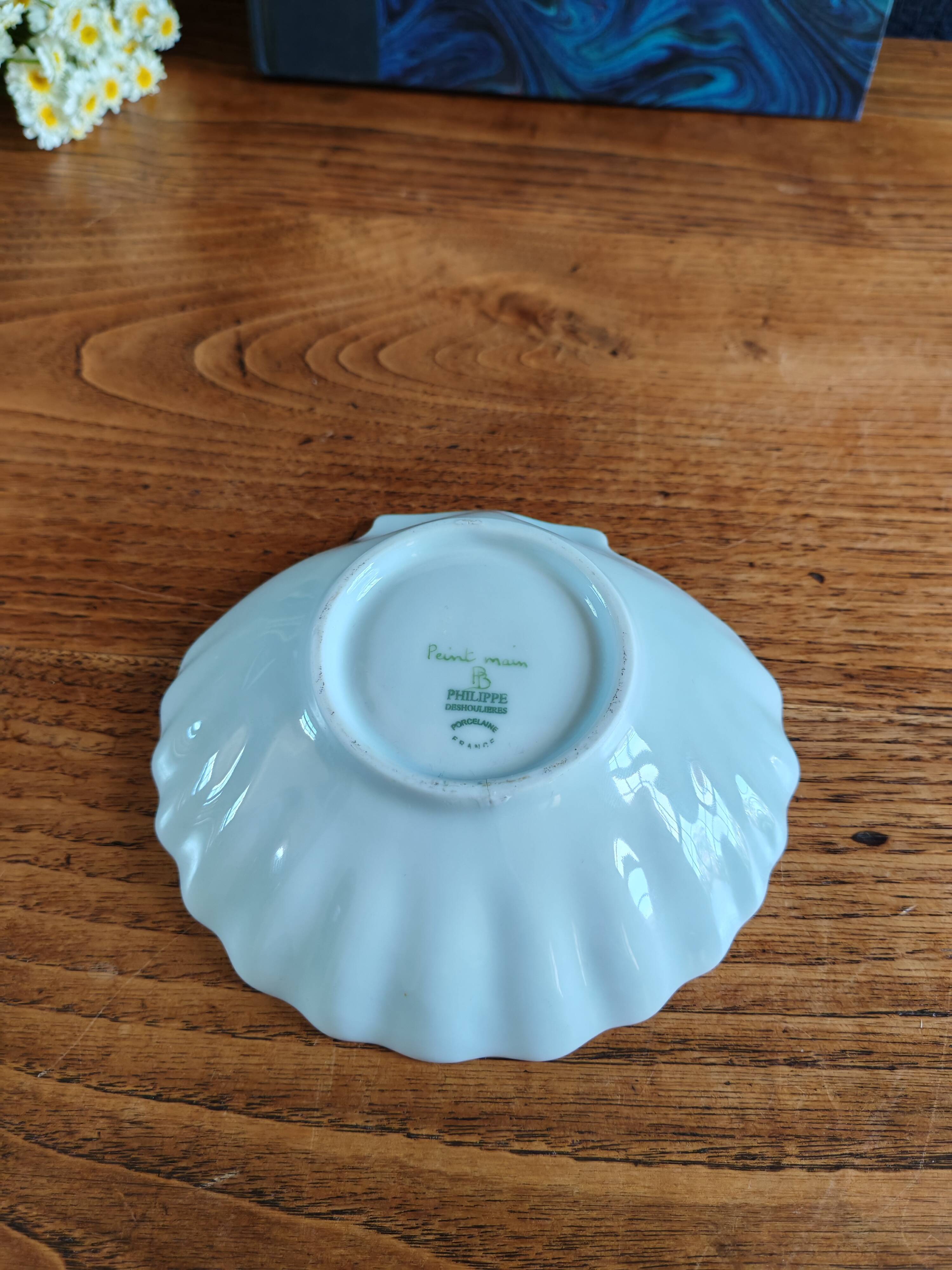 Philippe Deshoulières Limoges shell dish
