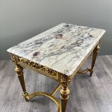Louis XVI Style Console Table with Marble Top, 19th Century