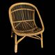 Pair of 1950s rattan armchairs from France.