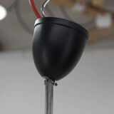 Mid-century black and white chandelier, 1960