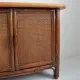 Buffet / Wooden and rattan sideboard 1960s / 1970s vintage