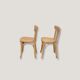 Paire de chaises bistrot Baumann patine vintage