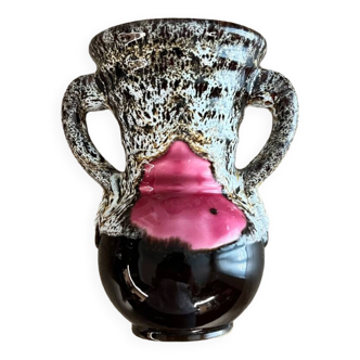 Petit vase Vallauris marron