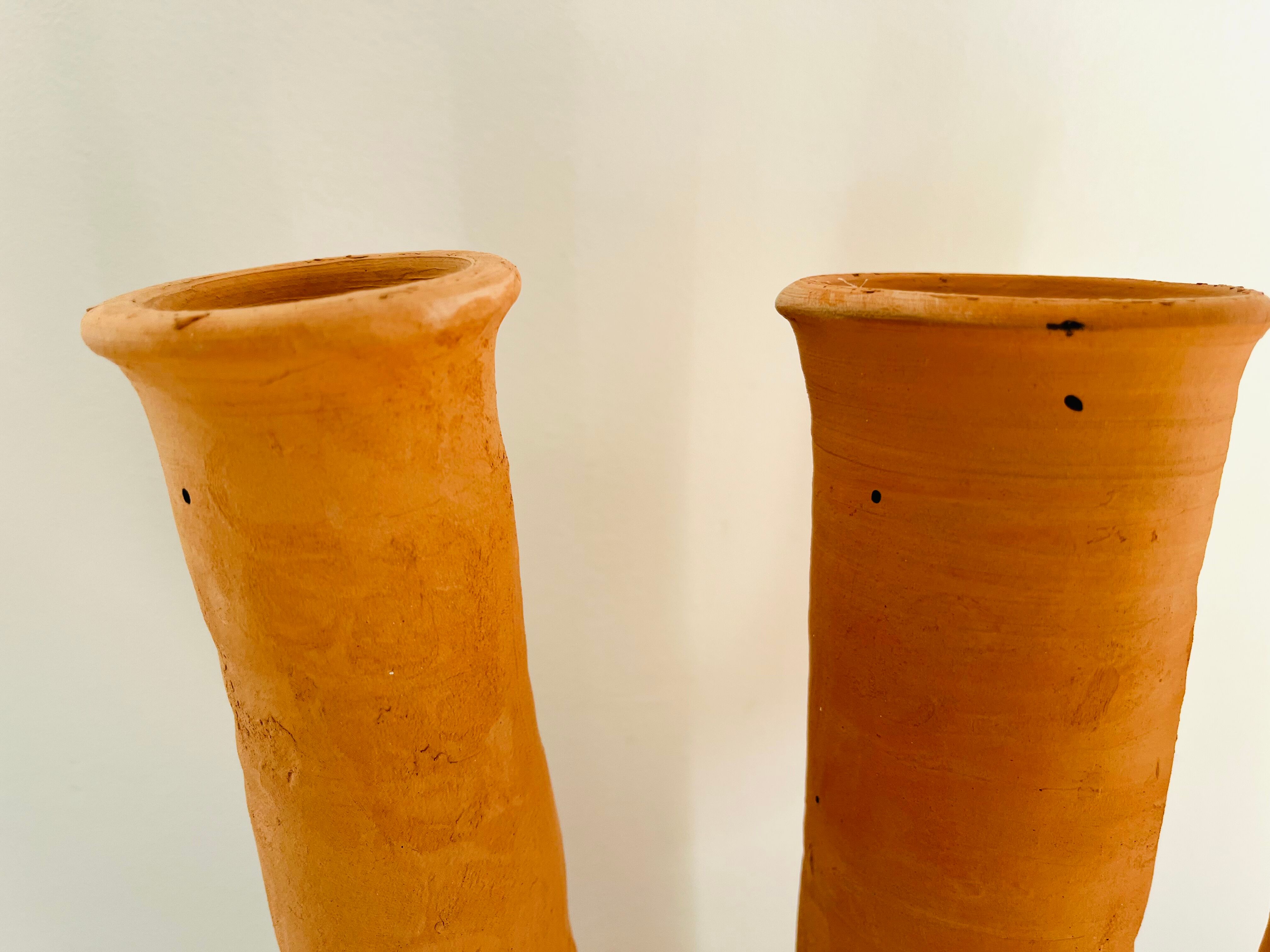 Moroccan raw terracotta candle holder
