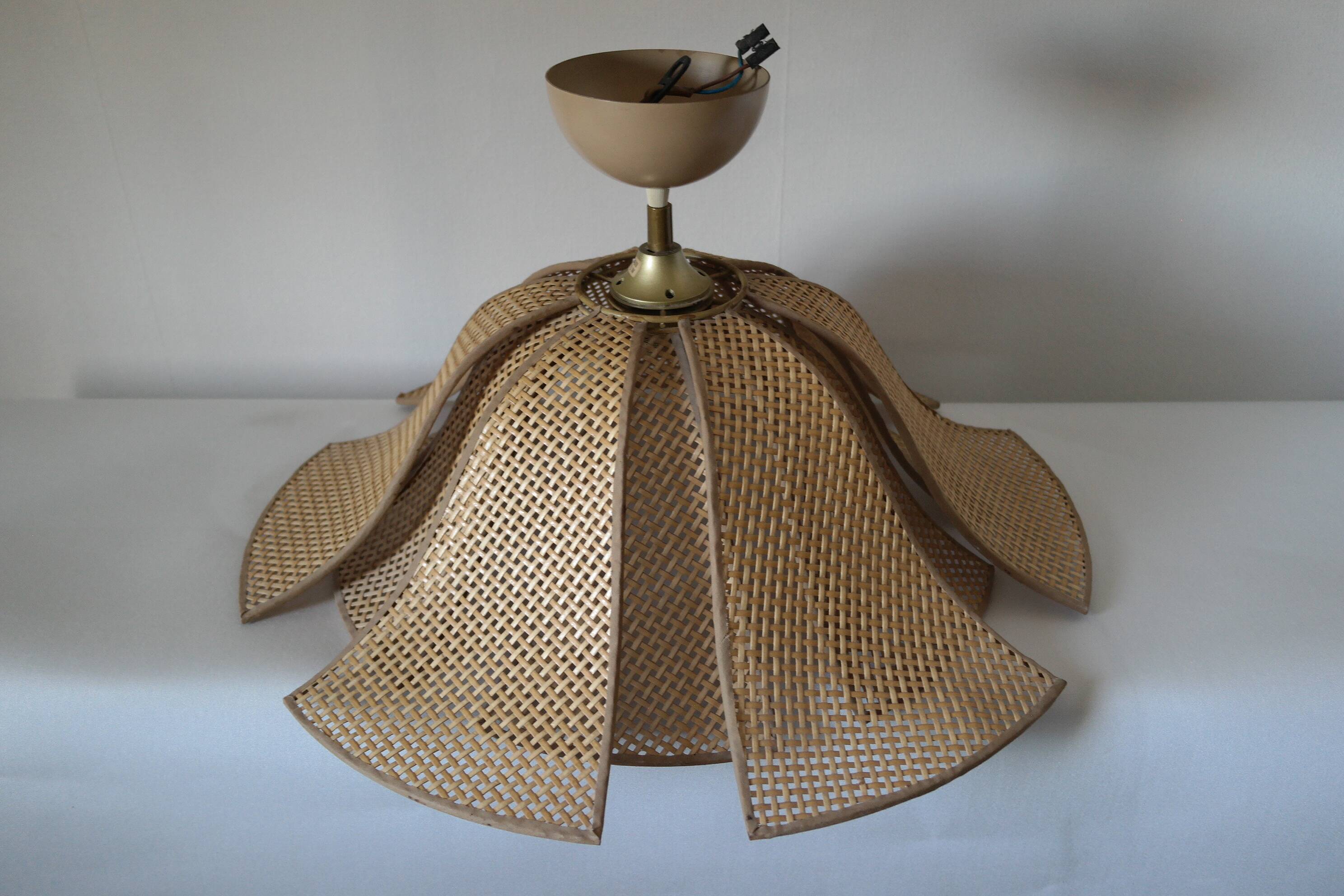 Vintage petal caning chandelier