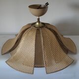 Vintage petal caning chandelier
