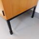 Vintage ARP Minvielle sideboard by Guariche Mortier Motte in light wood and black metal