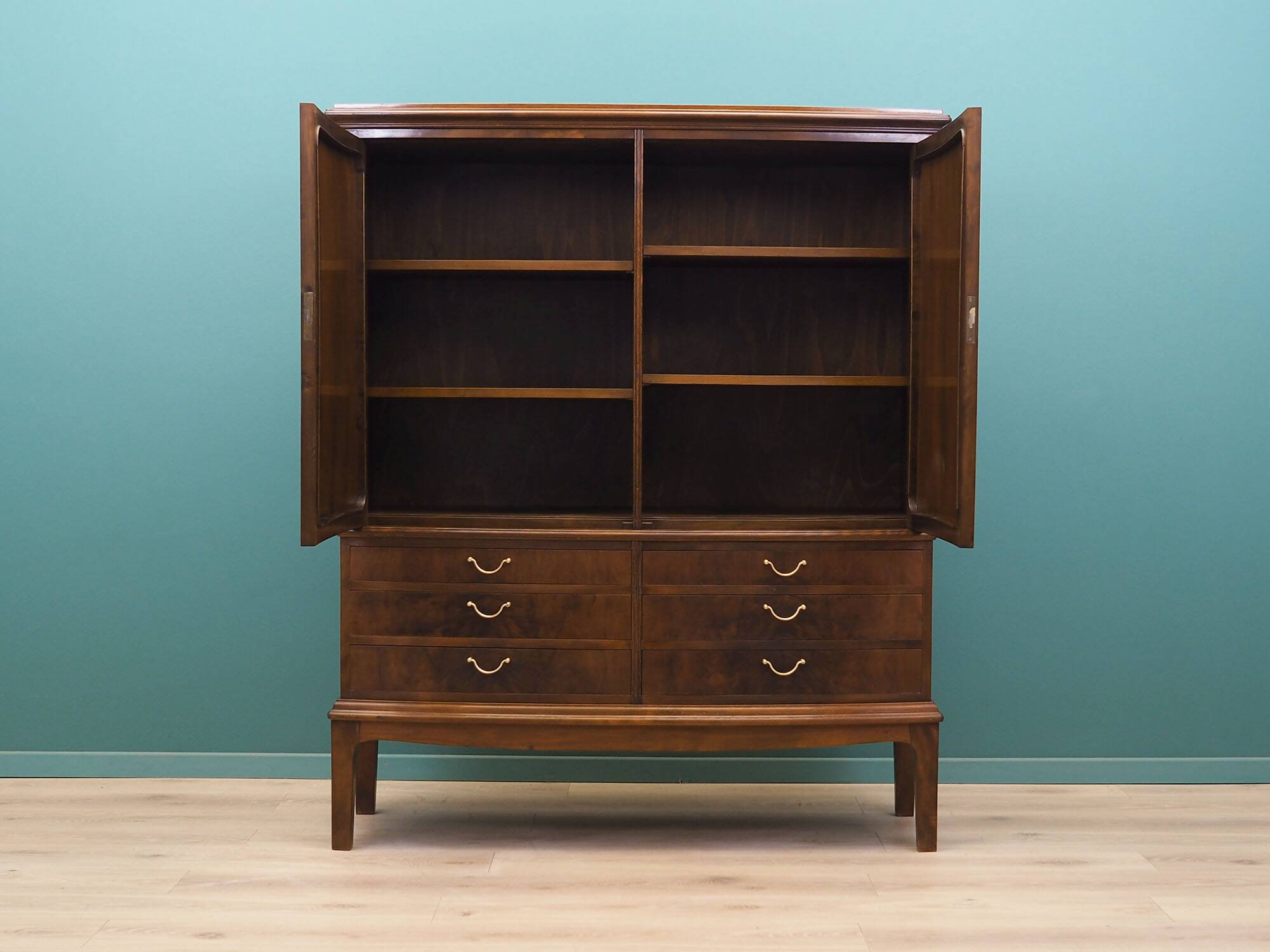 Walnut cupboard, Danish design, 1960s, production: Denmark