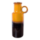 Vase West Germany vintage en céramique orange et marron