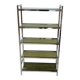 Vintage Italian design shelf in chrome and smoked glass from the 1970s.