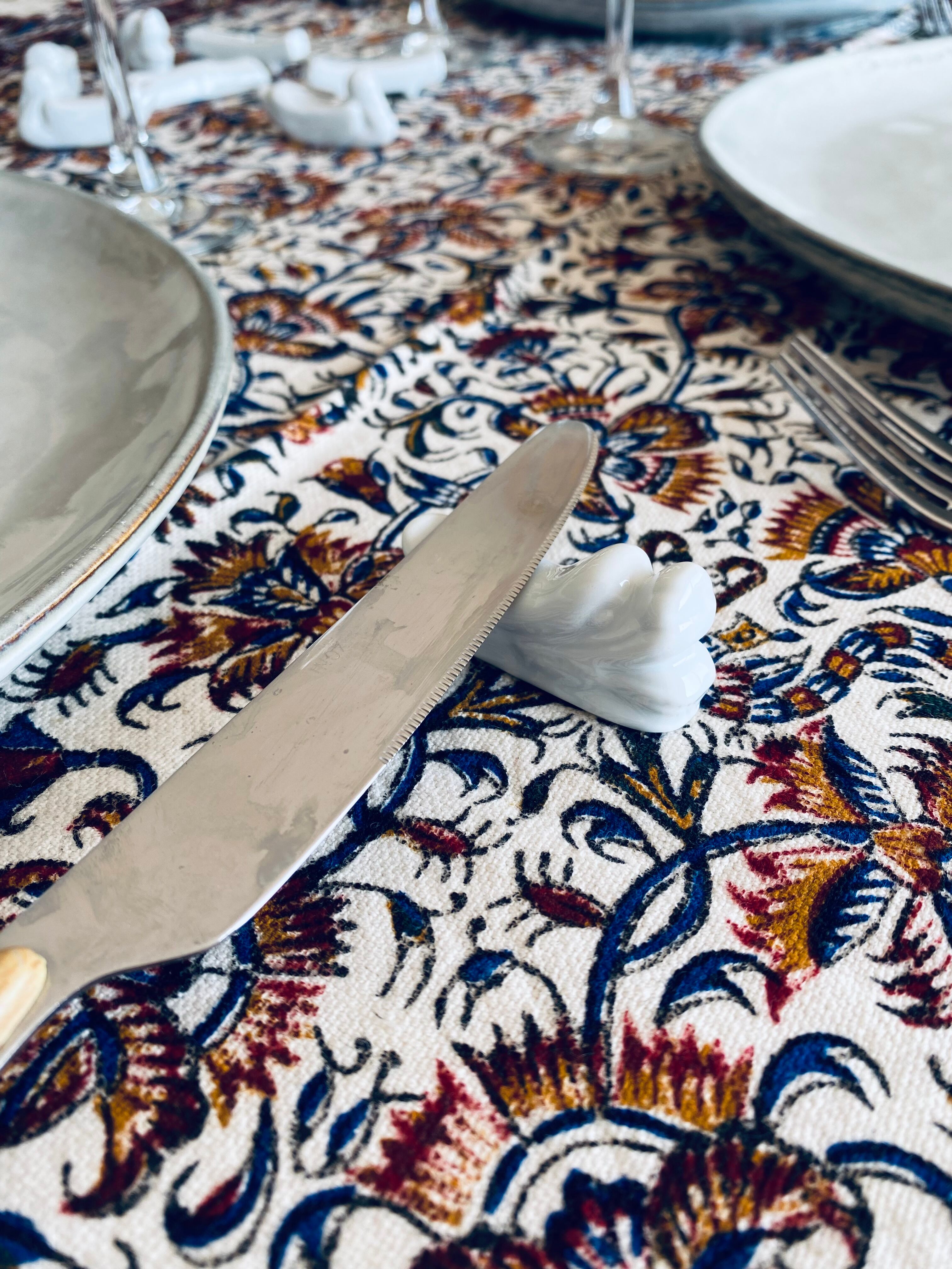 10 antique ceramic knife holders