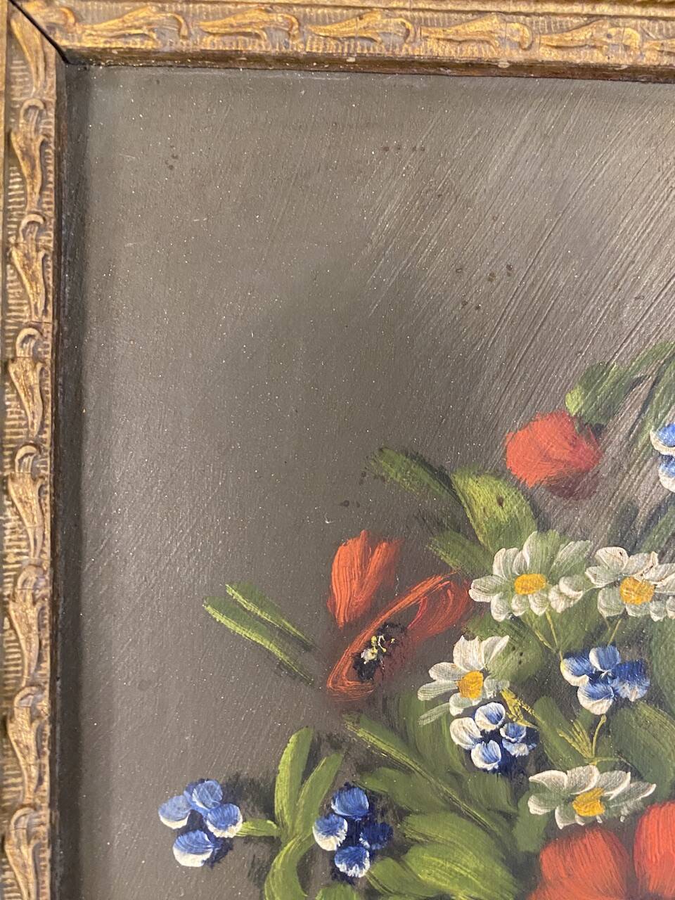 Still life with wild flowers, signed, mid-20th century