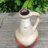 Glazed ceramic vase Vintage W.Germany 70s
