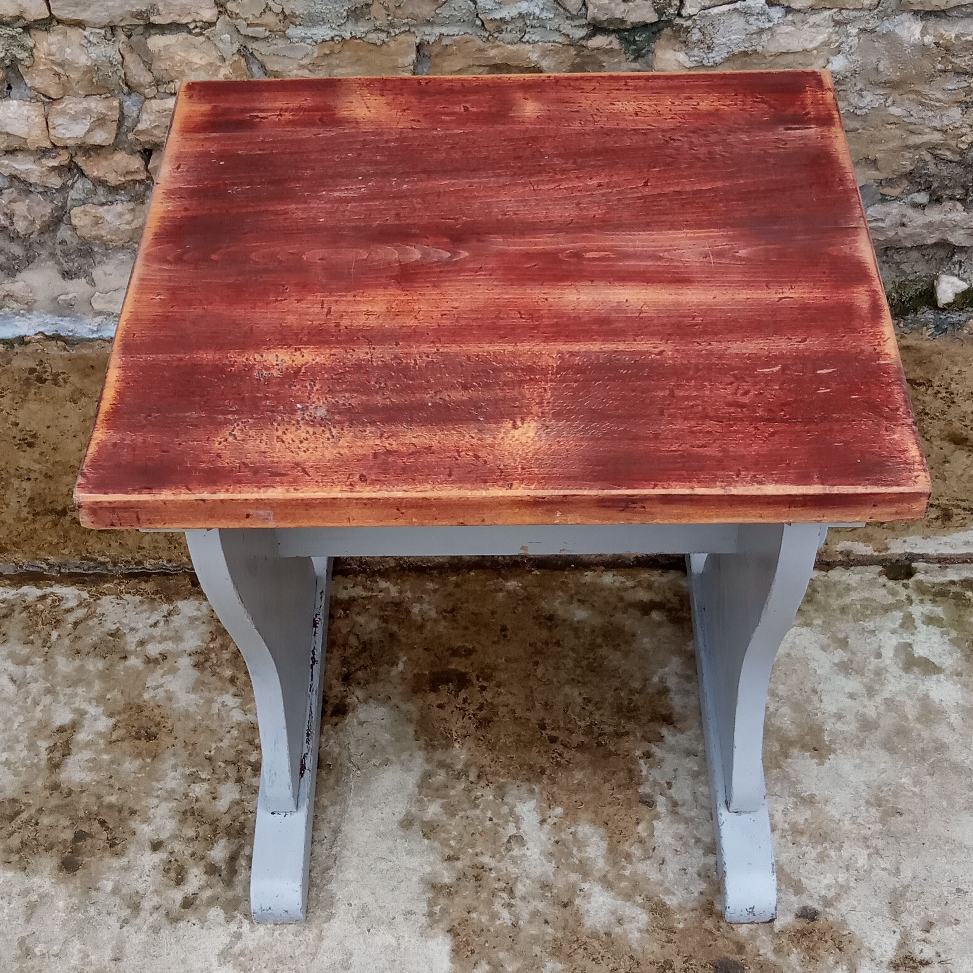 Wooden bistro table