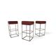 De Sede set of 3 DS 218/55 leather bar stools by Paolo Piva, 2000