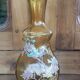 Ancien vase décor floral émaillé