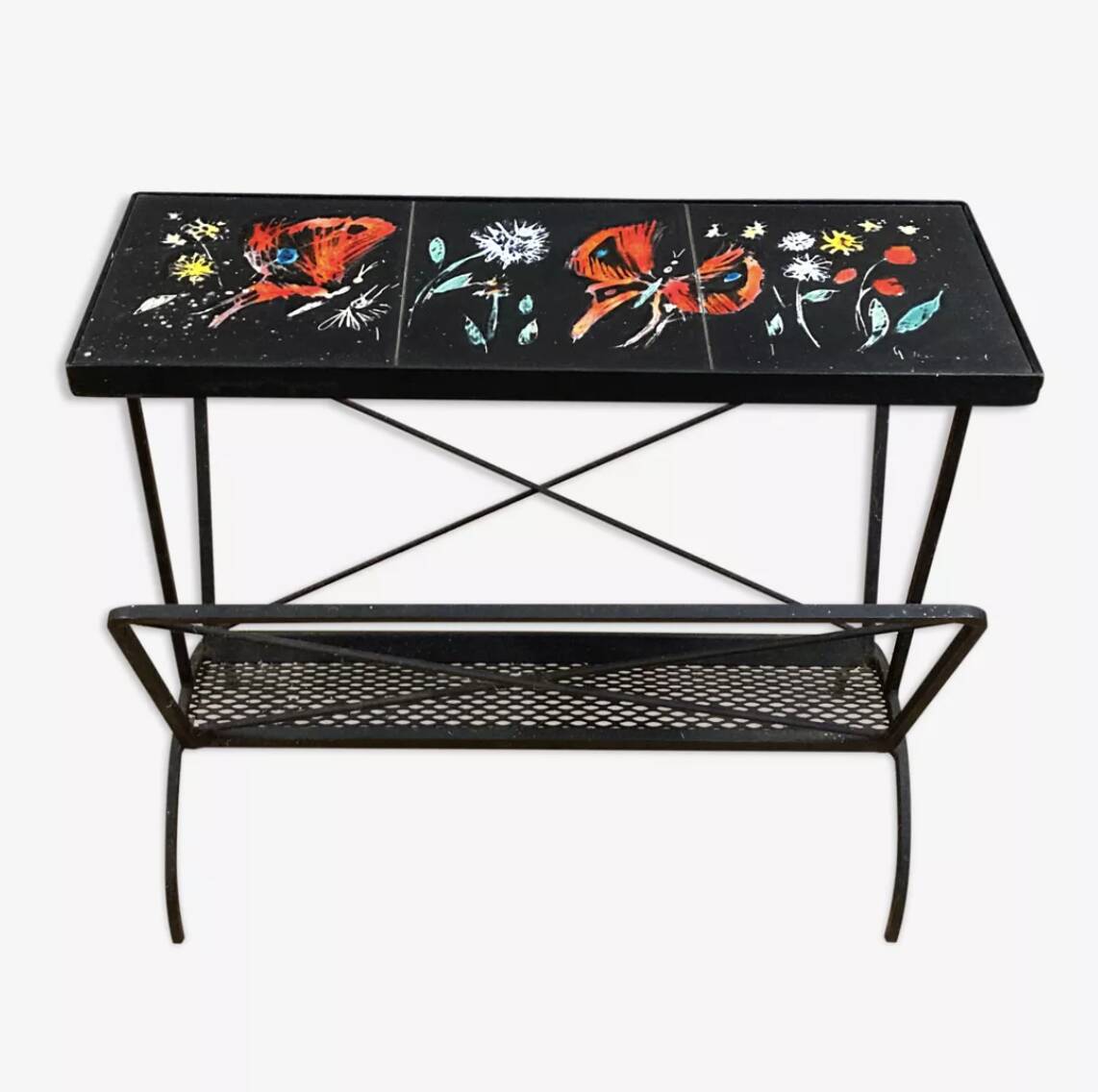 Ceramic tile magazine rack 1950