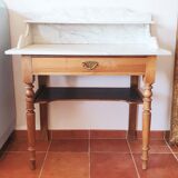 Old and beautiful marble console