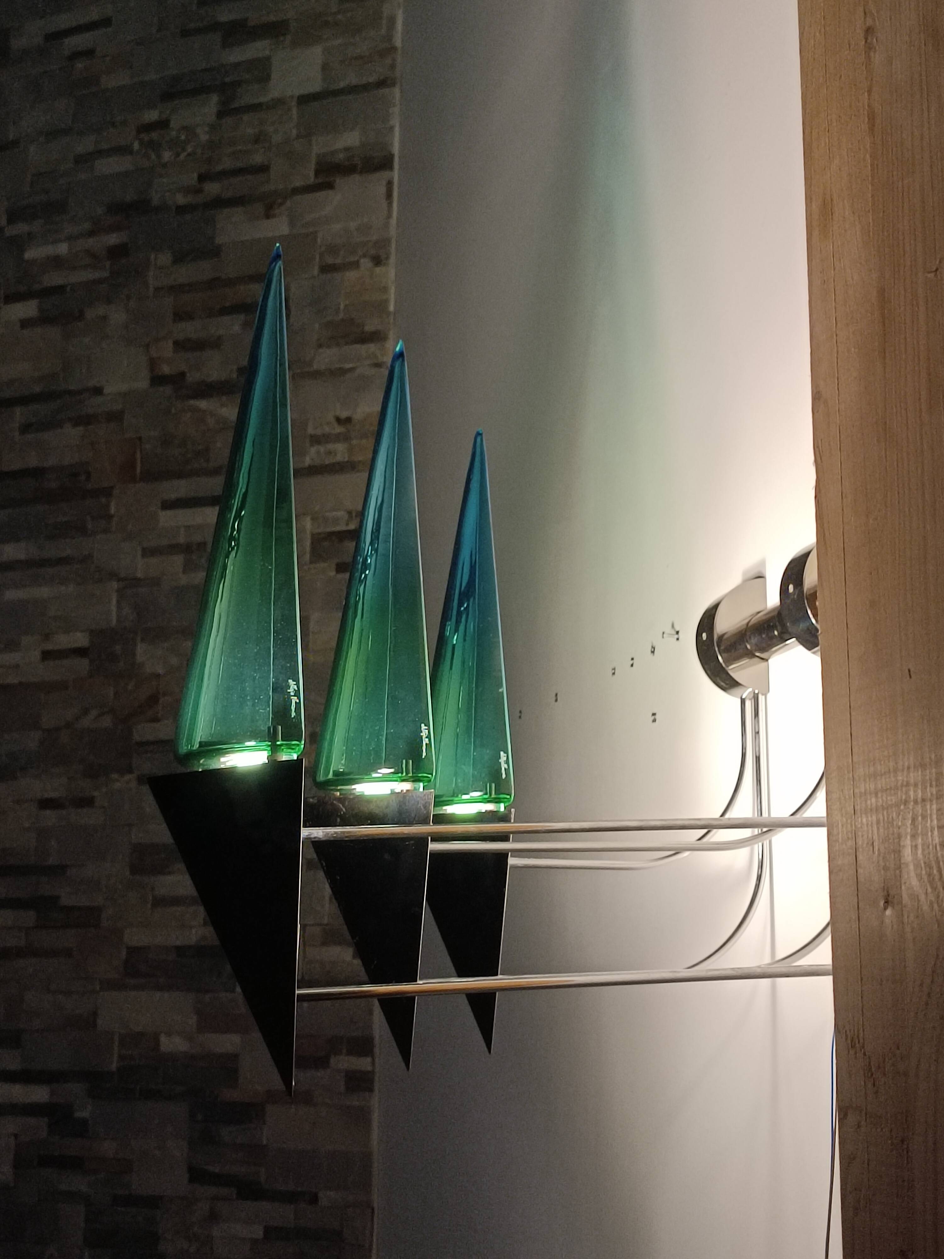 Important wall light by Guido De Majo 1970s