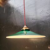 Green opaline pendant light