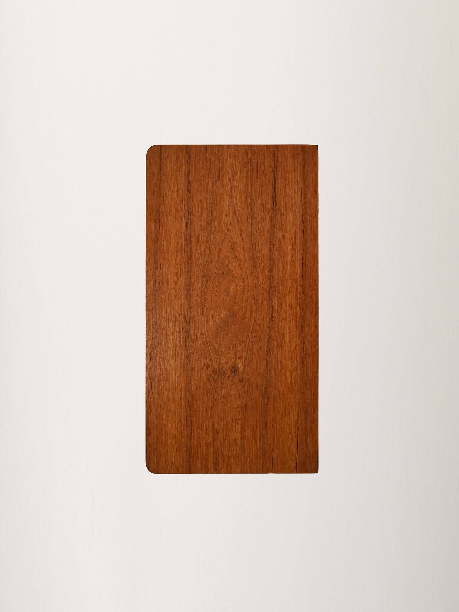 Scandinavian Chest of Drawers in teak with turned birch legs, 1950s