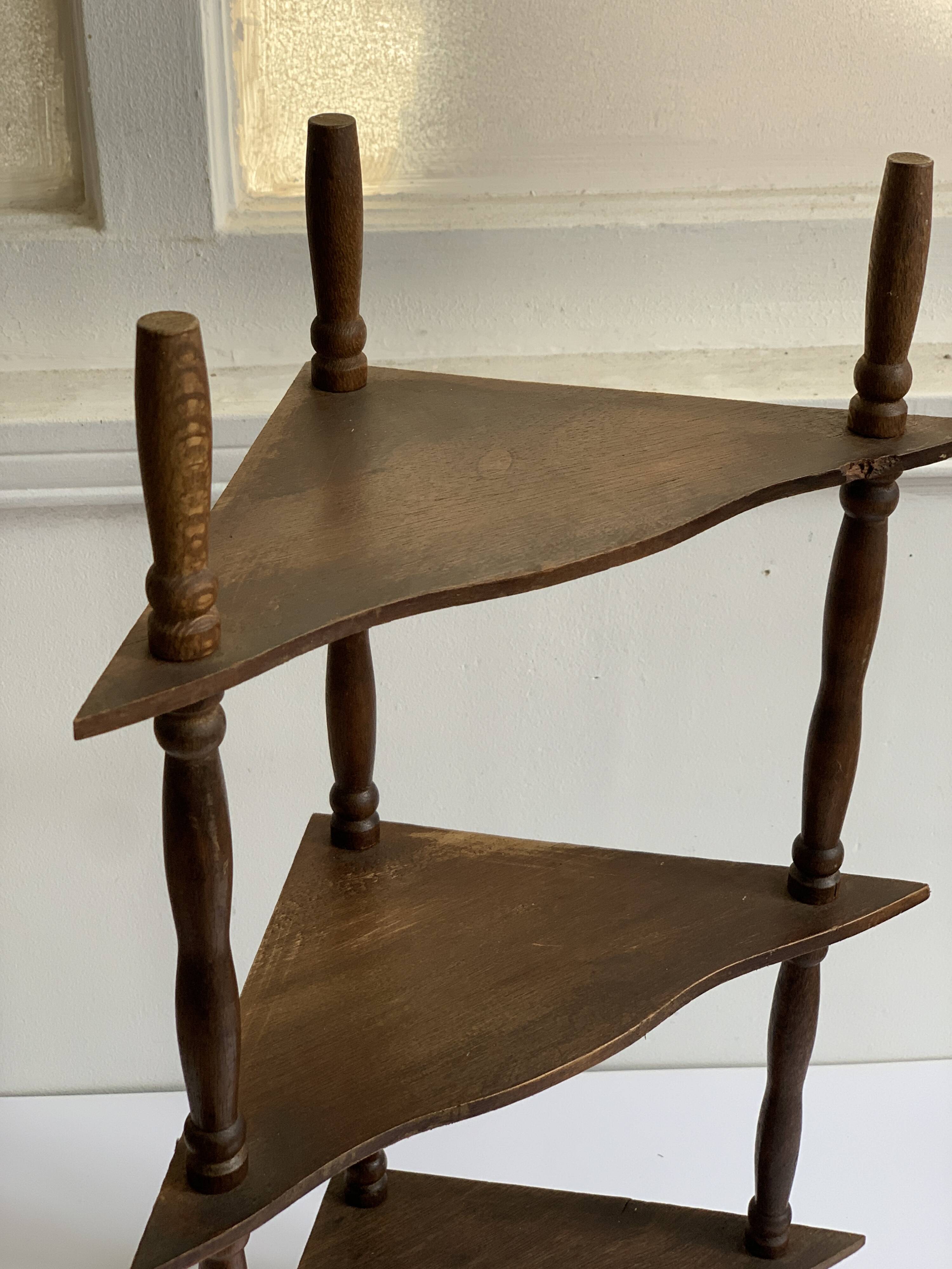 Vintage corner shelf