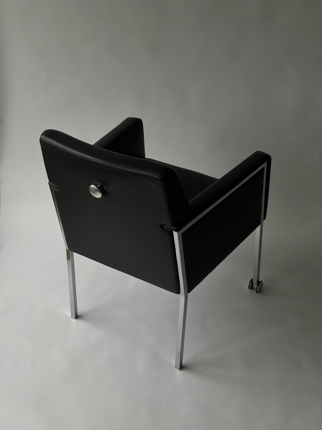 Steel armchair by Enrico Franzolini for Moroso, Italy.