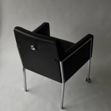 Steel armchair by Enrico Franzolini for Moroso, Italy.