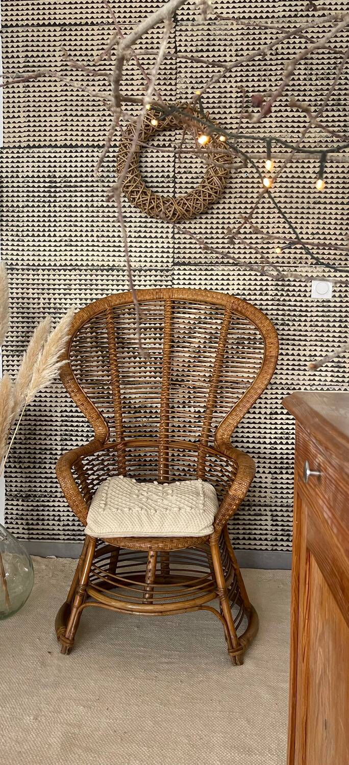 Rattan armchair 1960