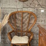 Fauteuil en rotin 1960