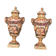 Pair of Capodimonte vases, second half of the 19th century