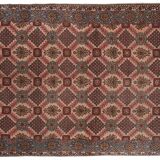 Vintage Turkish rug from Oushak, hand-woven 131x202 cm