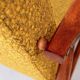 Pair of vintage boucle mustard armchairs H.Lis