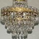 Crystal chandelier cascade, 1960s