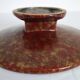 Louis Dage red and gold fruit bowl, 1920s/1930s