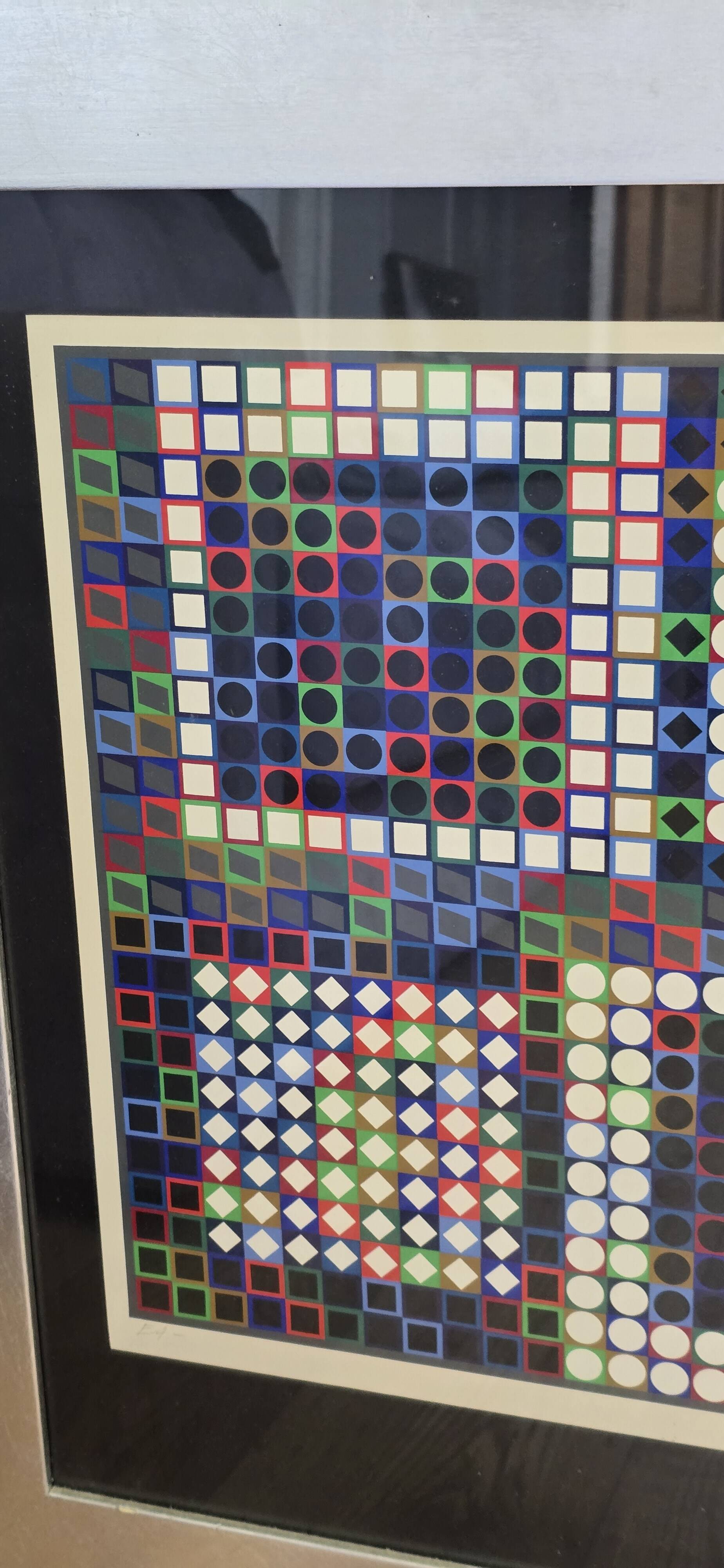 Victor Vasarely (1906-1997) - Kinetic Composition - Signed silkscreen print