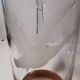 Vintage Engraved Glass & Crystal Pitcher with Duck and Reeds, Gilding
