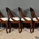 Set of 4 Gondola Chairs in Mahogany, Restoration period – Part 1, 19th century